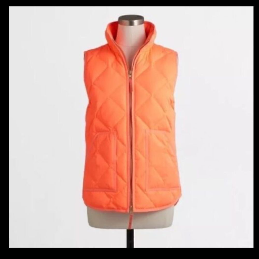 J Crew Neon Down Puffer Vest